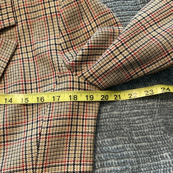 Vintage Pendleton Wool nova check plaid blazer 6 - Picture 6 of 6